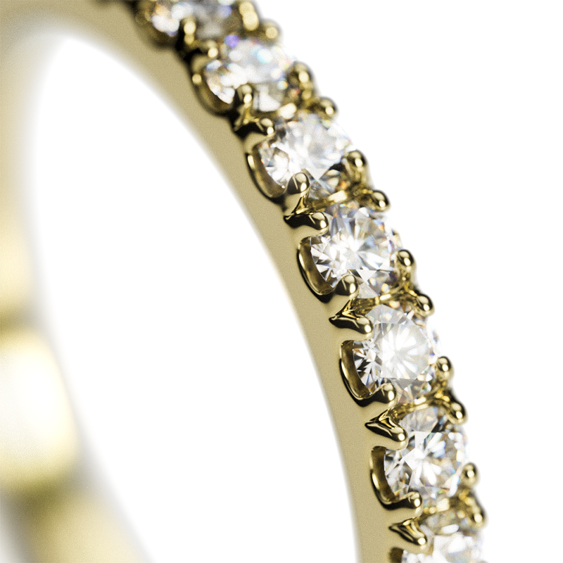 エタニティリング Bar Set. 1.7mm L.G.Diamond / K18, Pt