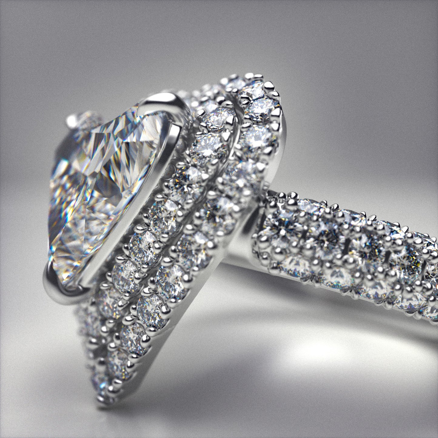 K様 Pt950 Heart Shape Diamond Ring