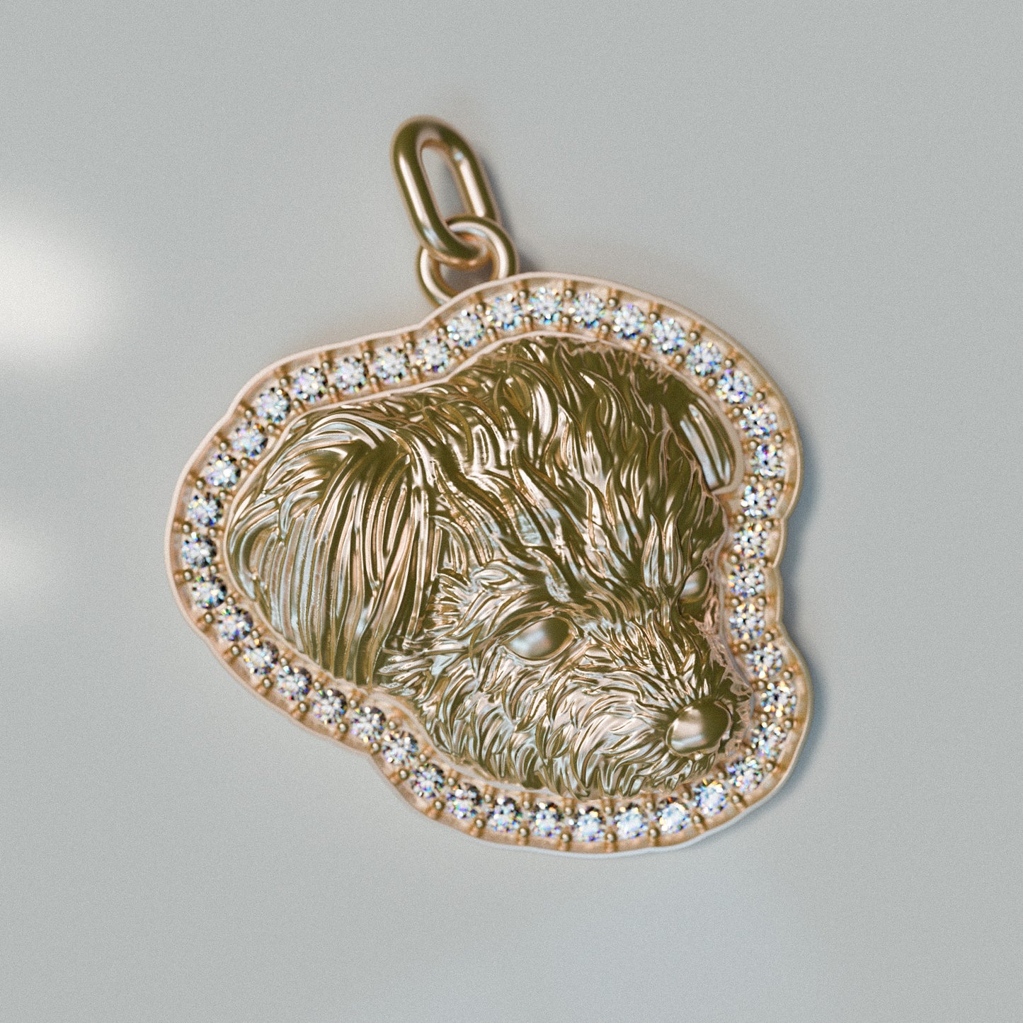 K様 K18PG Dog Pendant Top