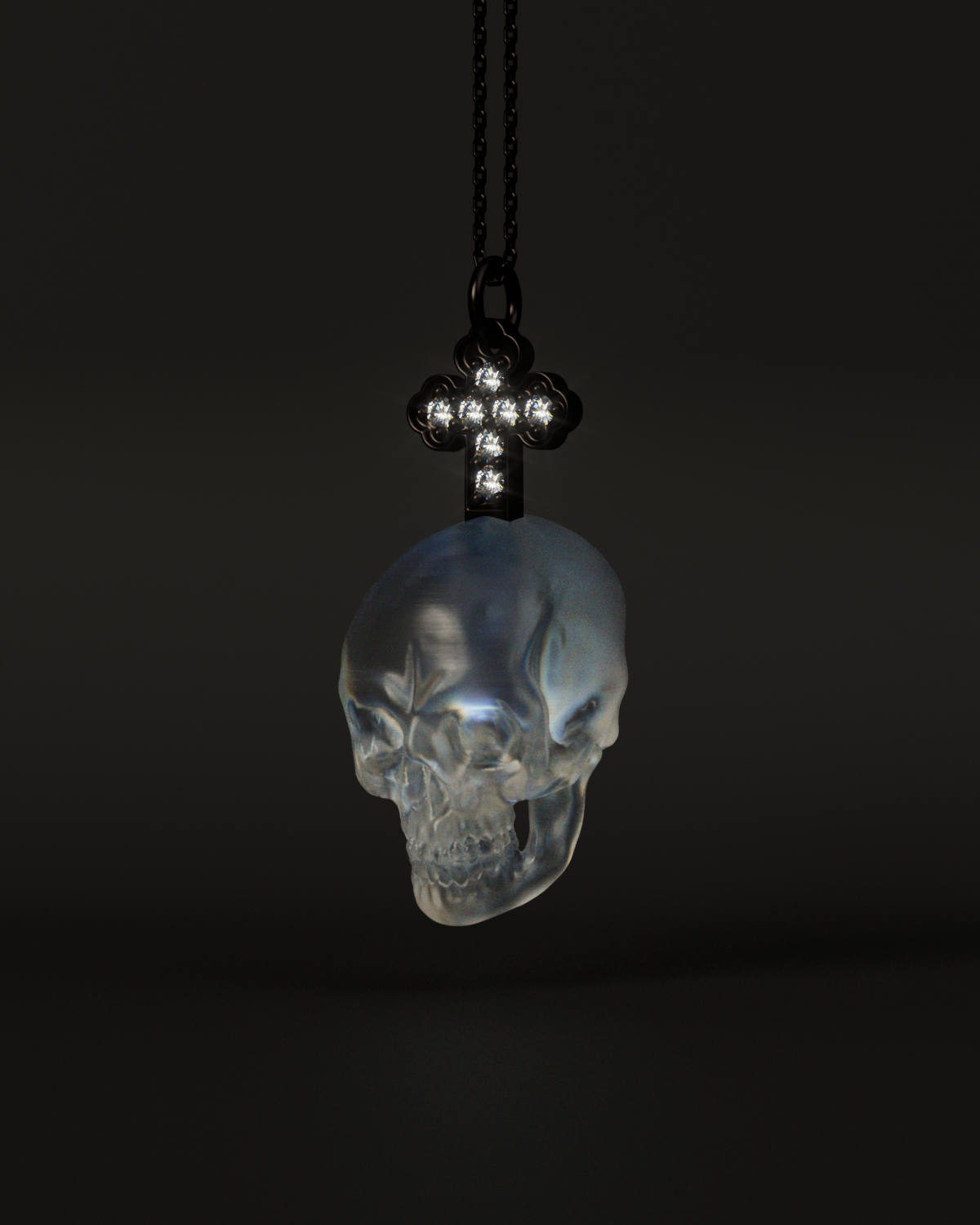 SKULL & CROSS TOP（Clear）