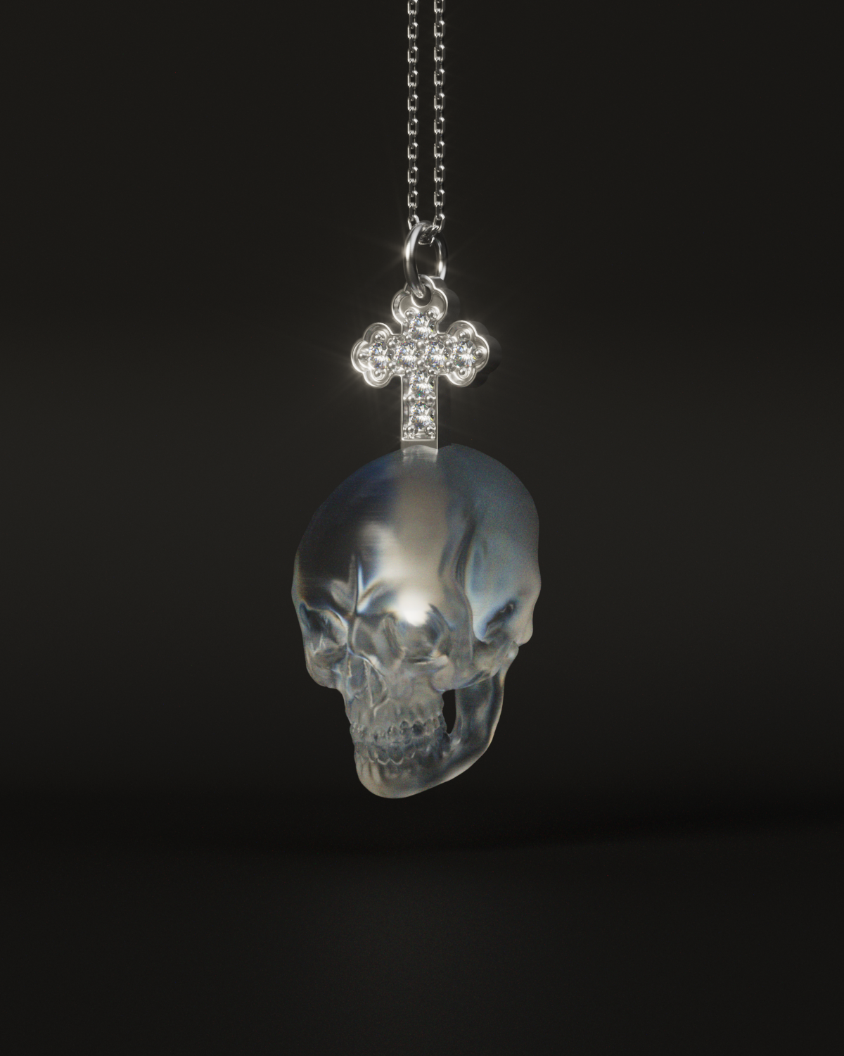 SKULL & CROSS TOP（Clear）