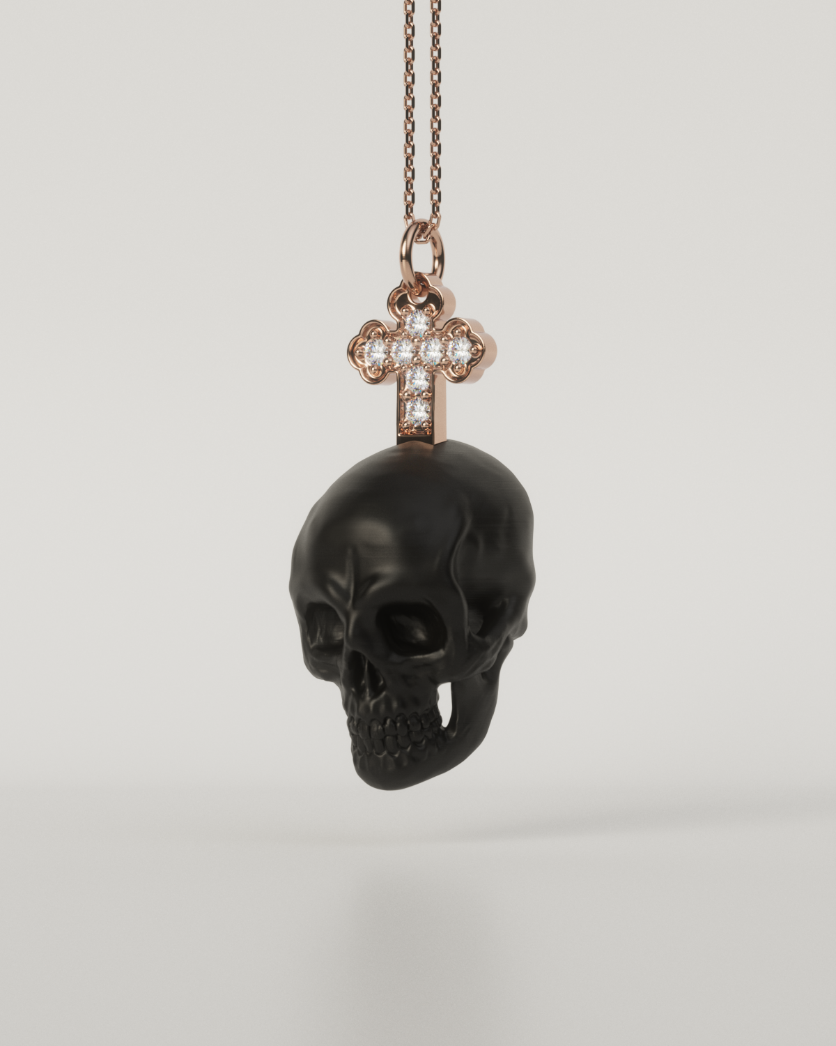 SKULL & CROSS TOP（Black）