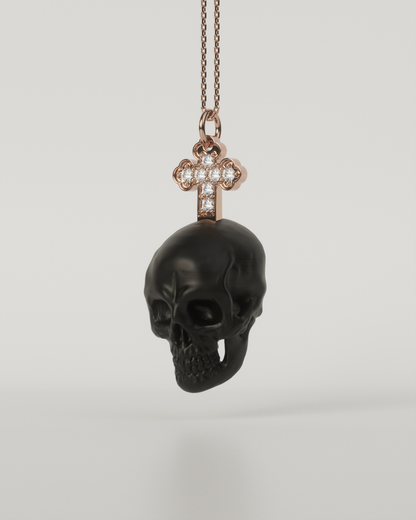 SKULL & CROSS TOP（Black）
