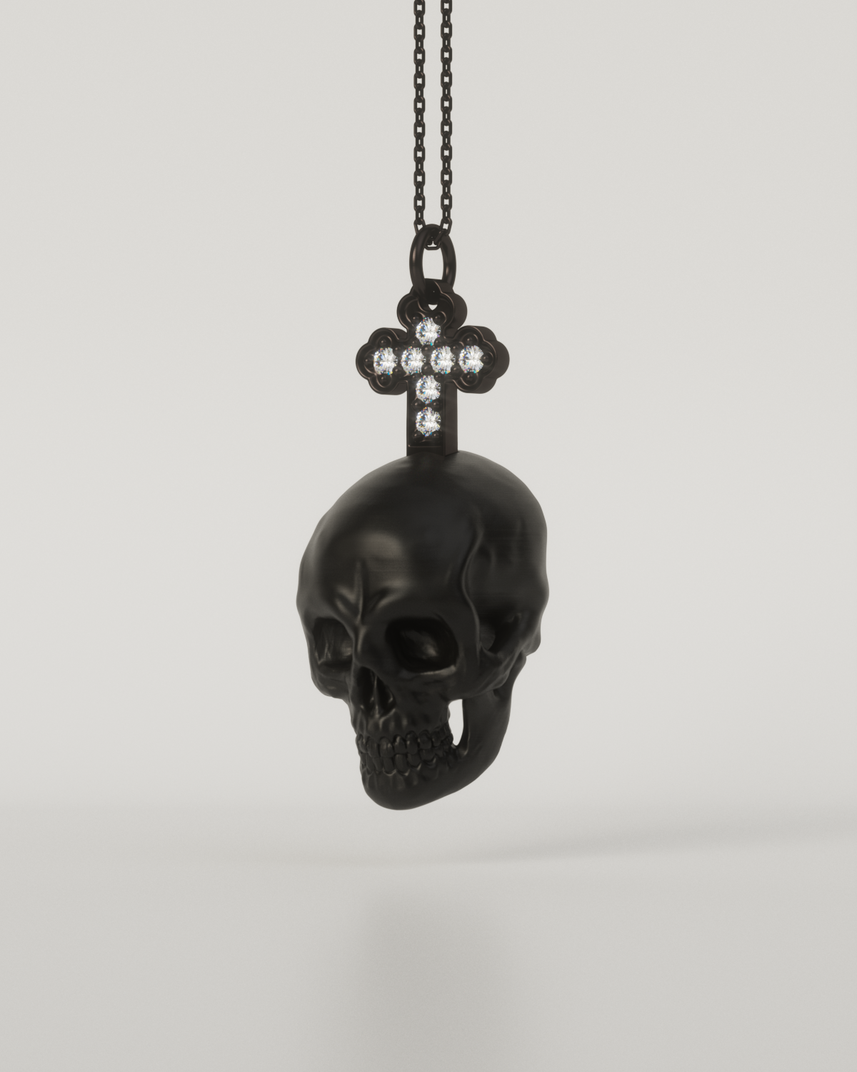 SKULL & CROSS TOP（Black）