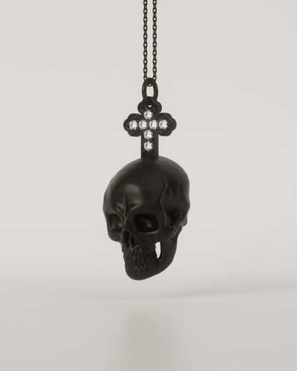 SKULL & CROSS TOP（Black）