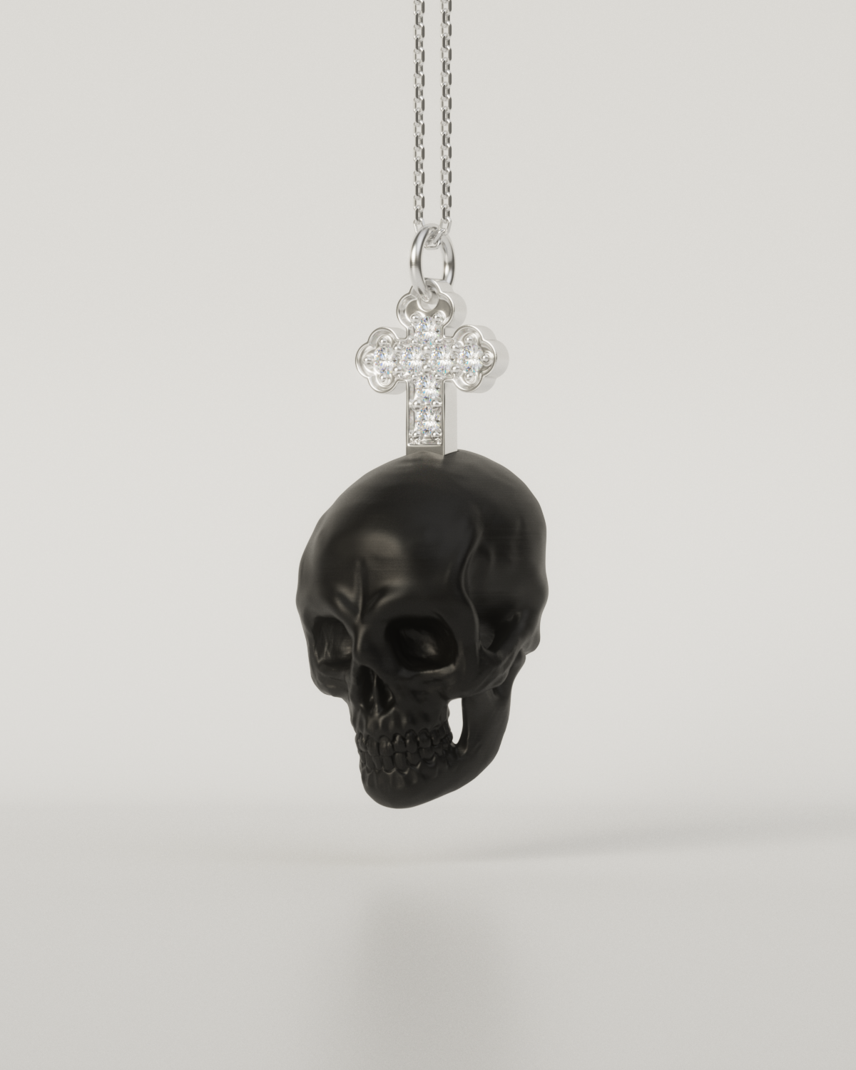 SKULL & CROSS TOP（Black）