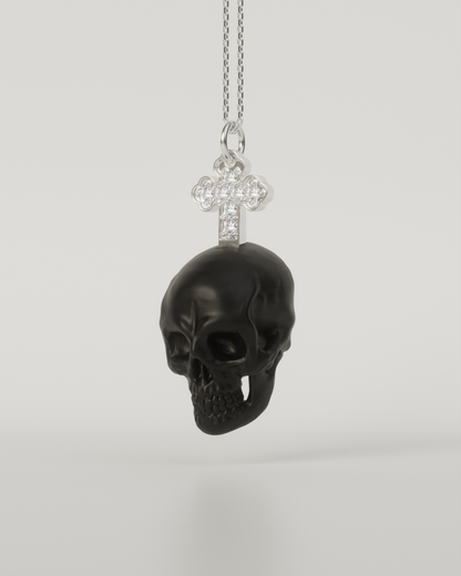 SKULL & CROSS TOP（Black）
