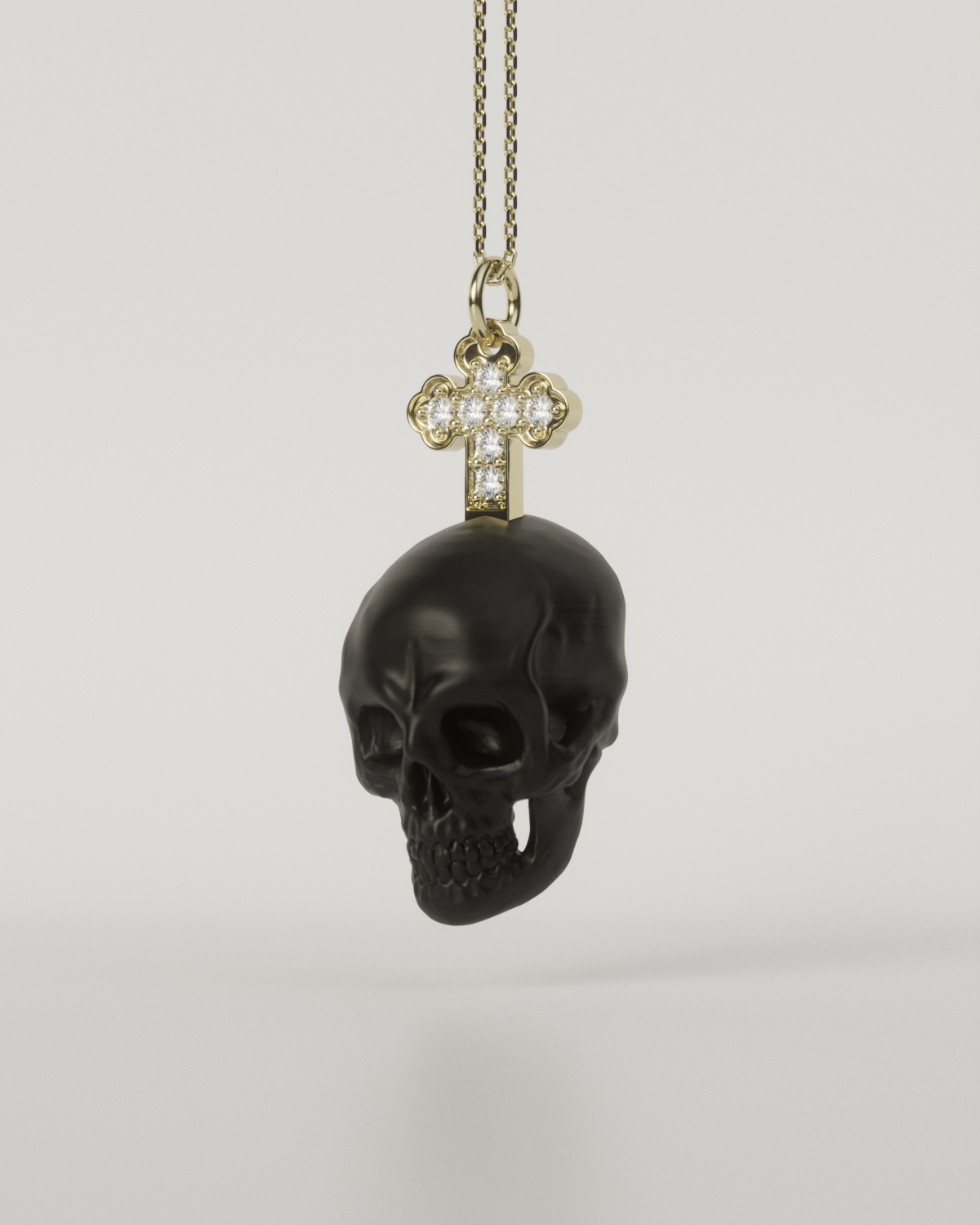 SKULL & CROSS TOP（Black）