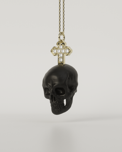 SKULL & CROSS TOP（Black）