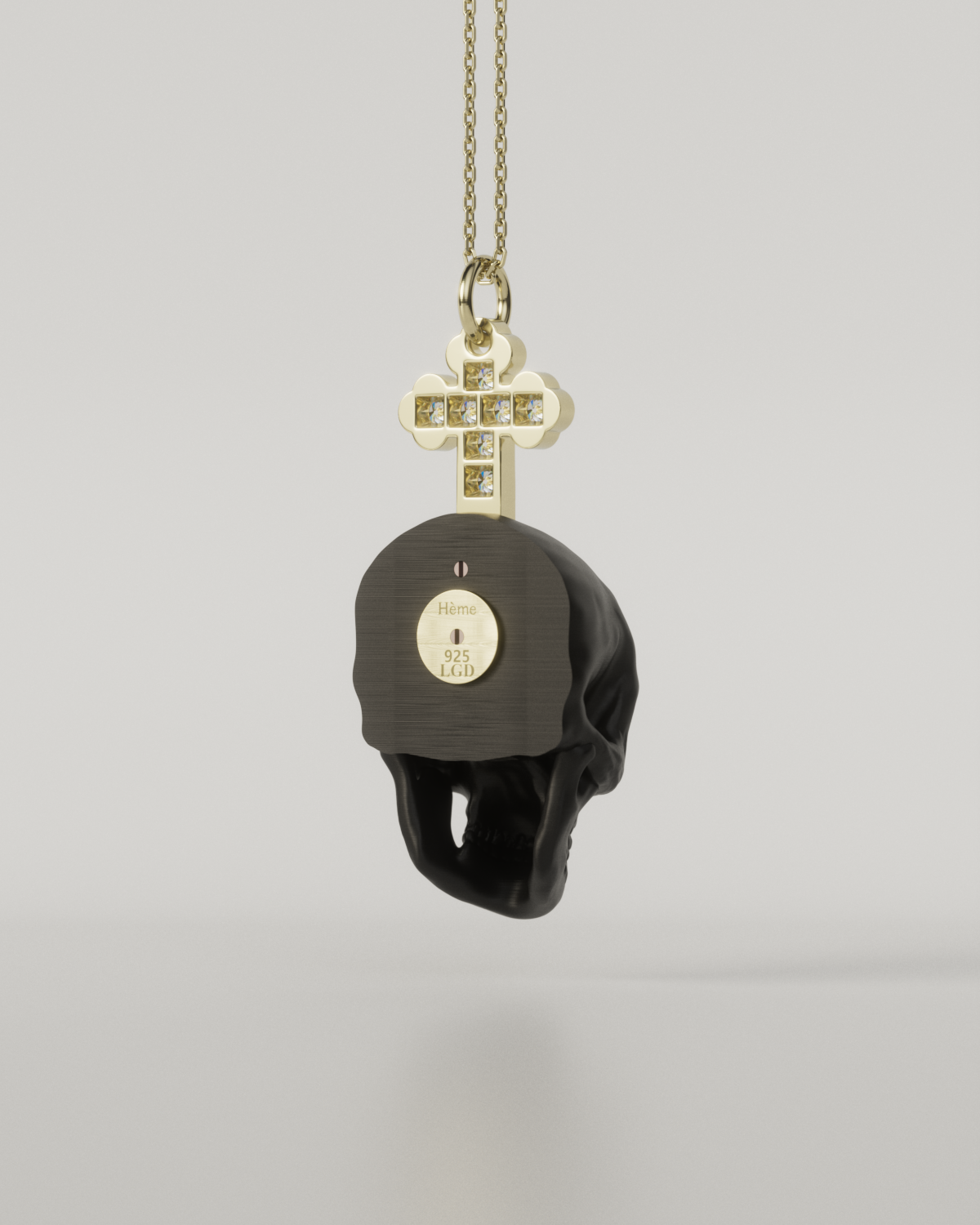 SKULL & CROSS TOP（Black）