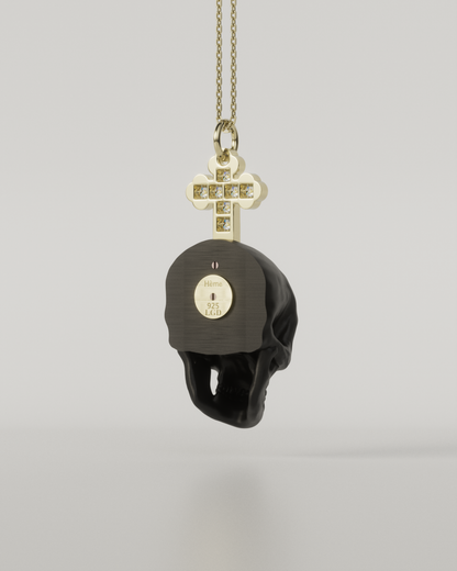 SKULL & CROSS TOP（Black）