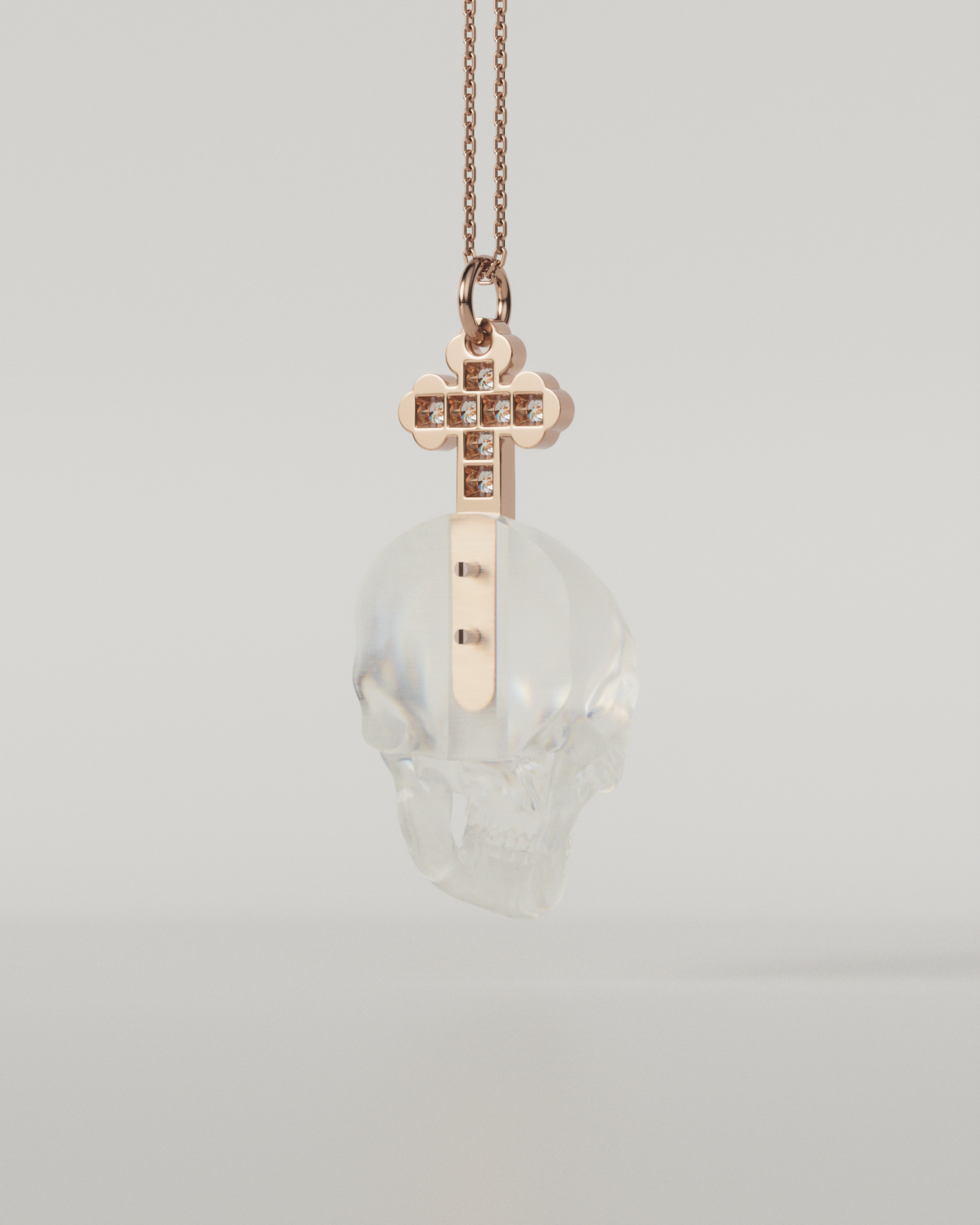 SKULL & CROSS TOP（Clear）