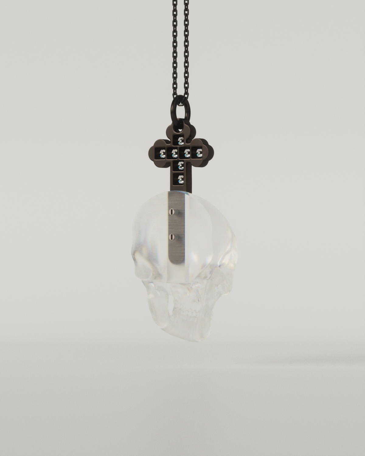 SKULL & CROSS TOP（Clear）