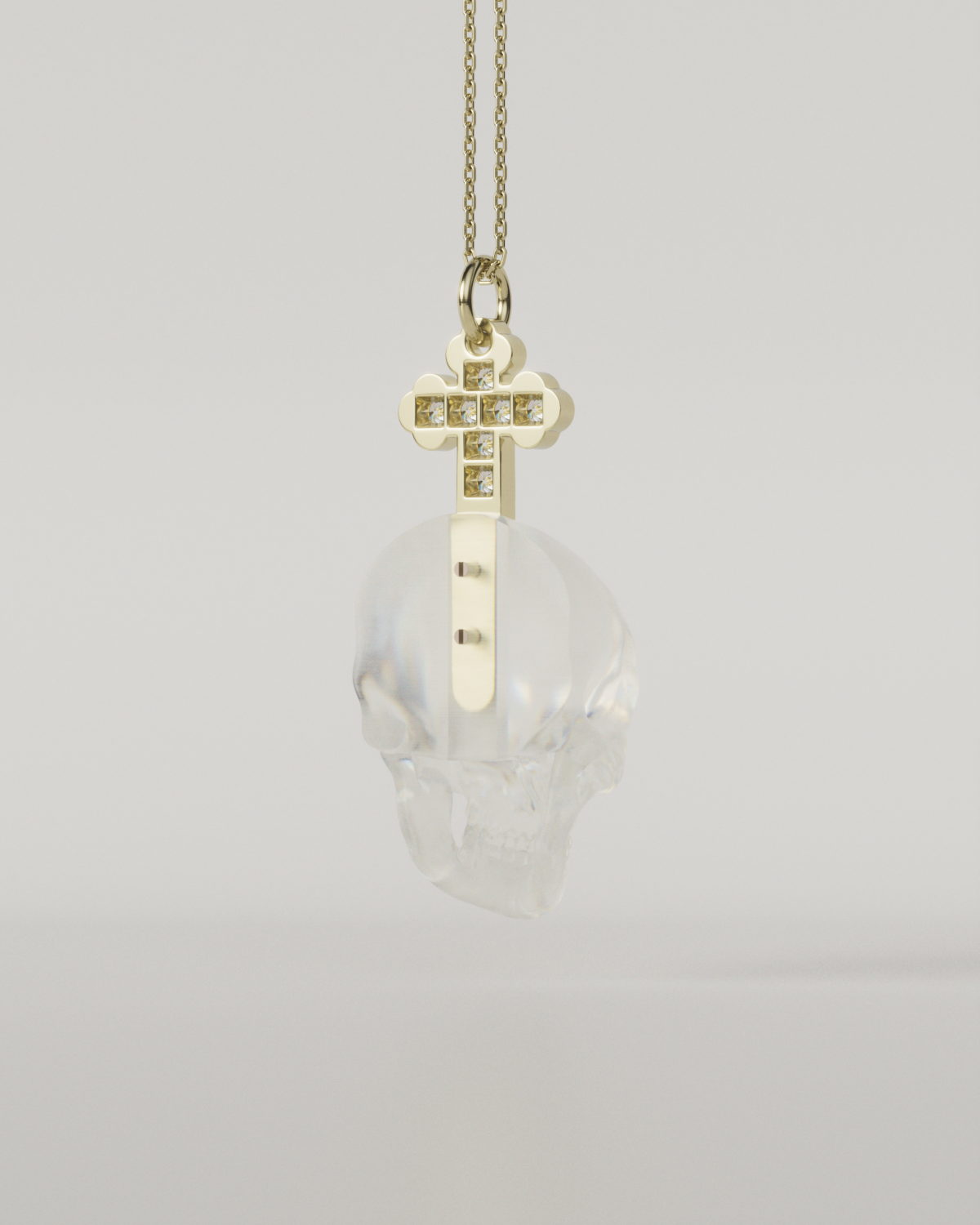 SKULL & CROSS TOP（Clear）
