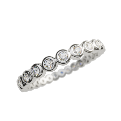 エタニティリング Bezel Set. 1.3mm L.G.Diamond / K18, Pt