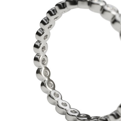 エタニティリング Bezel Set. 1.3mm L.G.Diamond / K18, Pt