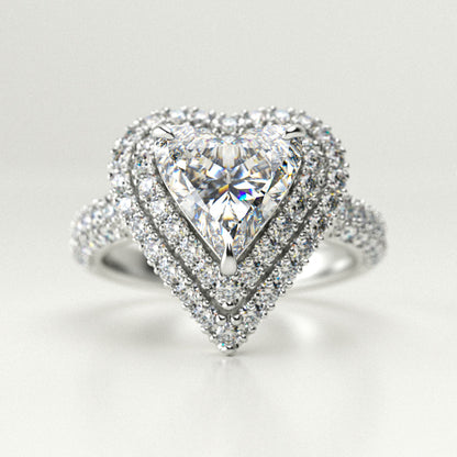 K様 Pt950 Heart Shape Diamond Ring