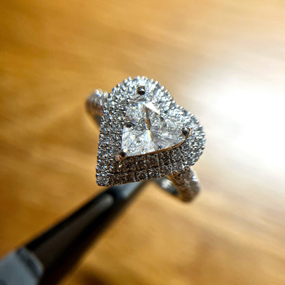 K様 Pt950 Heart Shape Diamond Ring