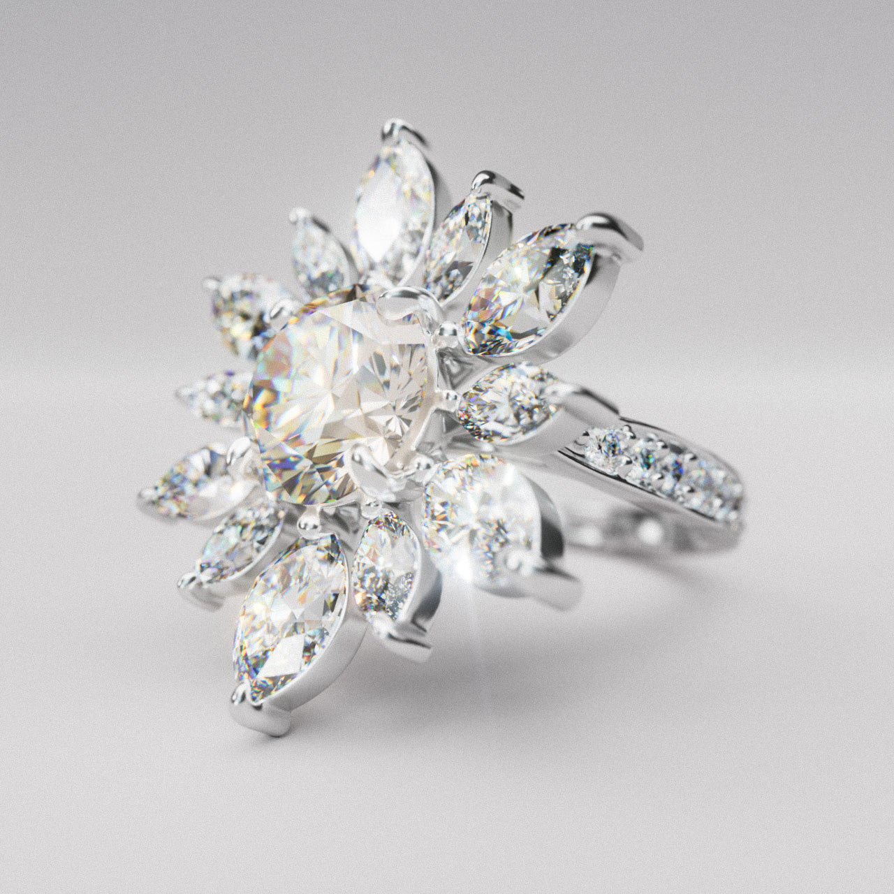 K様 Pt950 Diamond Ring | Marquise